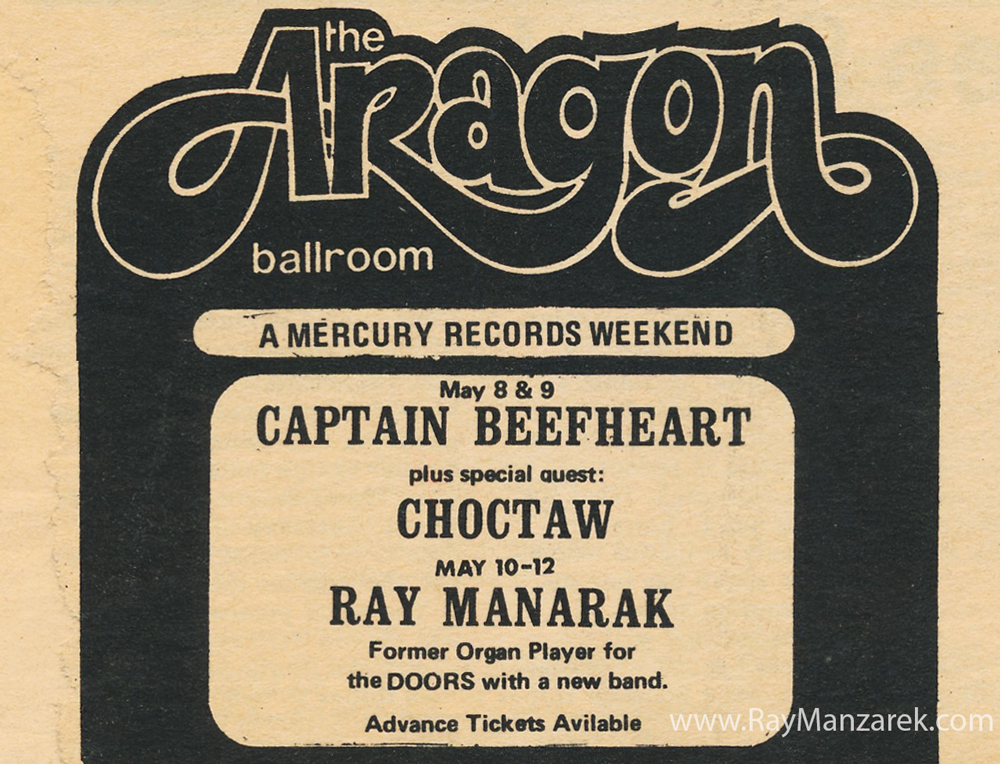 Ray Manzarek at the Aragon Ballroom