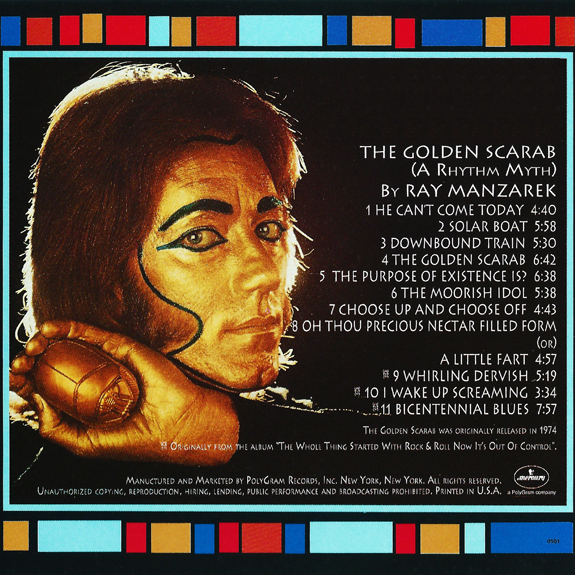 RAY MANZAREK. THE GOLDEN SCARAB, CONSIDERED (1974): The world